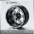 TFL 2.2 Inch 7-spoked Beadlock Wheels With The Hub  BLACK ( PAIR )